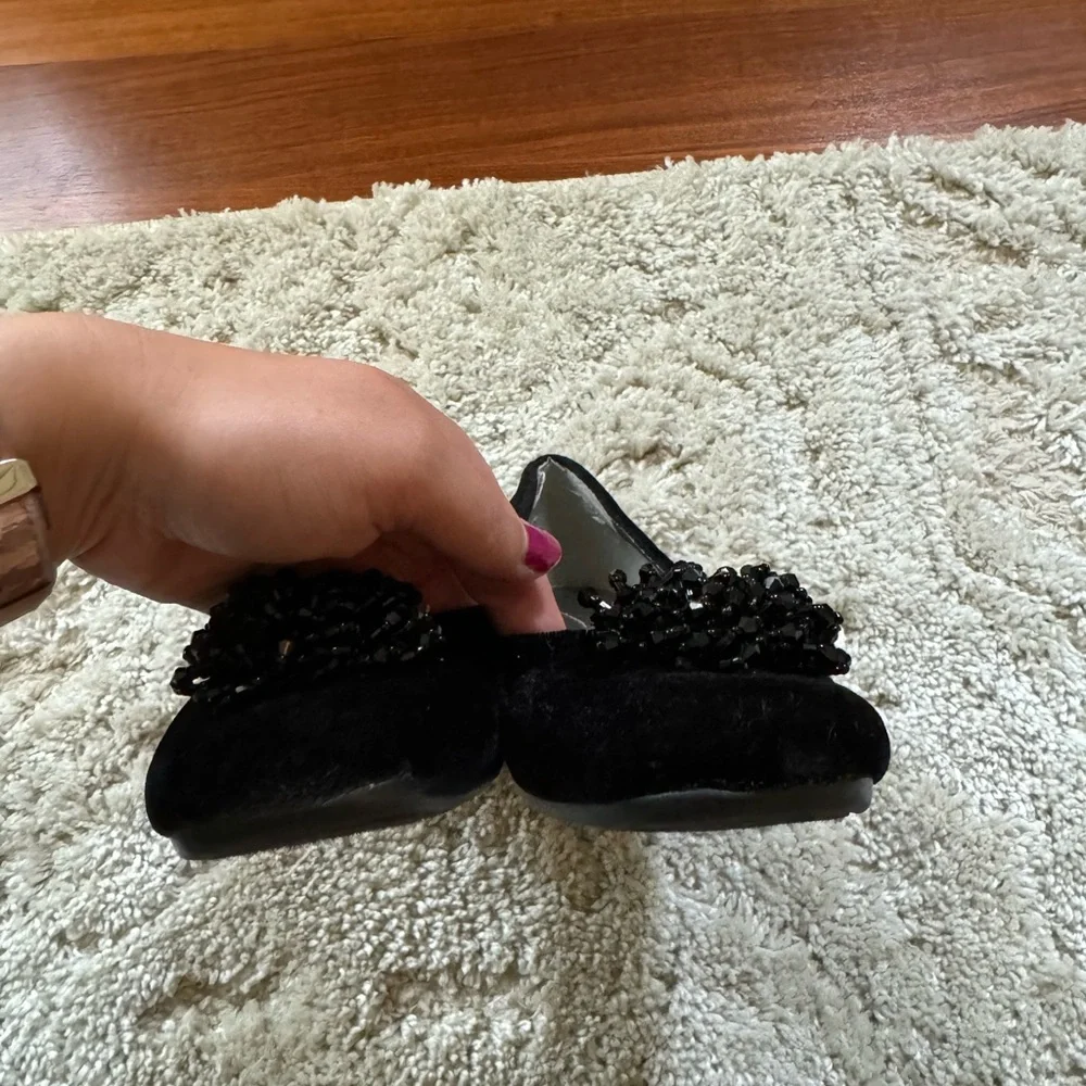 Karen Scott Black Suede Flats - Picture 4 of 6